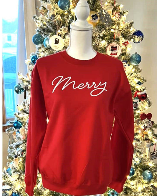Christmas Merry Red Sweatshirt
