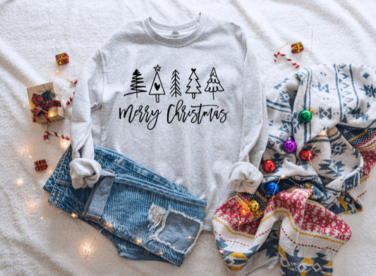 Christmas Trees Merry Christmas Sweatshirt