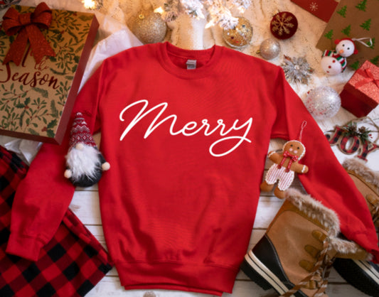 Christmas Merry Red Sweatshirt