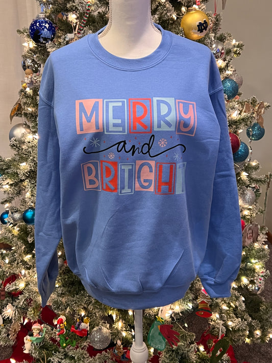 Merry and Bright Christmas Sweatshirt