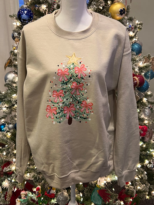 Christmas Tree Bows Sweatshirt